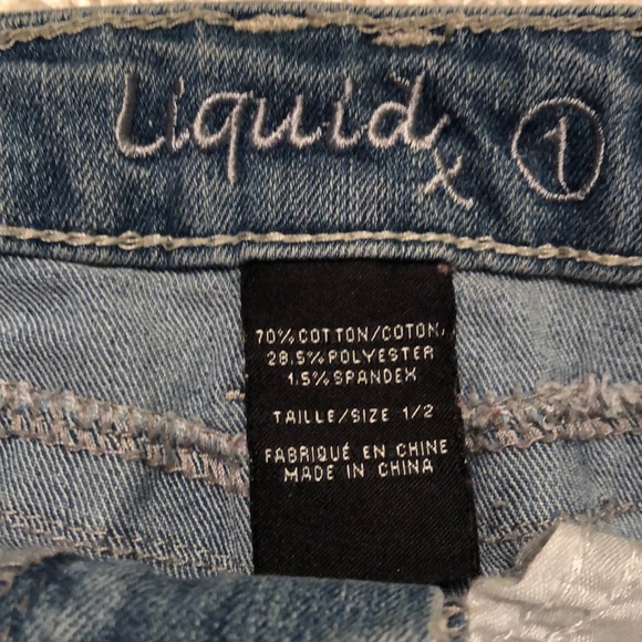 Liquid X Jean Skirt - Picture 2 of 3